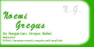 noemi gregus business card